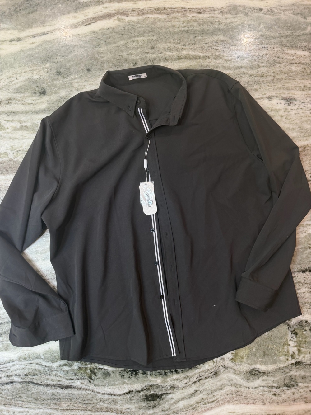 NWT Women's Black Button-Down Shirt
Size XXL